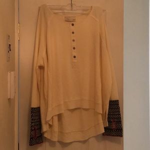 Vintage Havana baby doll thermal weave top